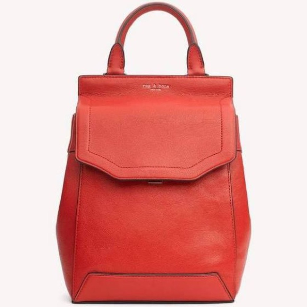 Rag & bone Red Mini Leather Backpack